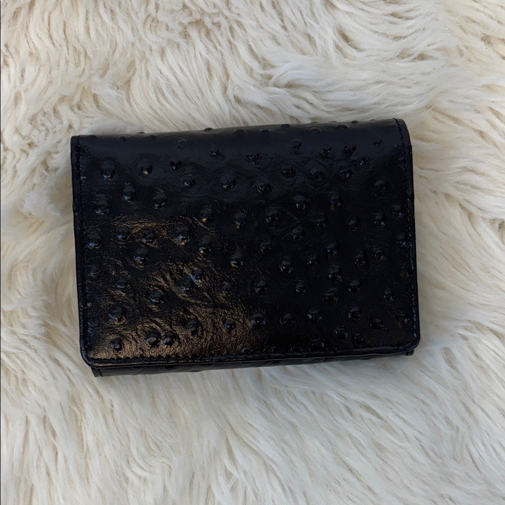 Elegant Black Textured Women's Wallet